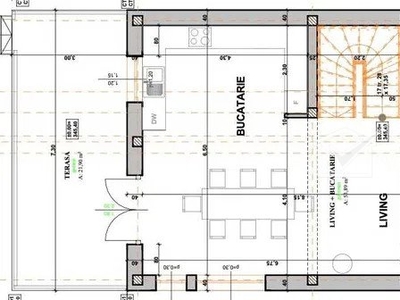 Corpadea, casa 2 niveluri, garaj, curte 776 m, liniste, aer curat, acces parau