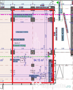 Spațiu de închiriat 94 mp | Zonă Centrală
