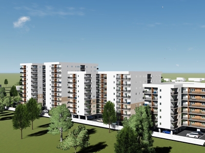 Cartierul Scriitorilor – schița apartament cu 2 camere apartament camere de la 60.61m2