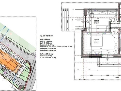 Proiect nou! Apartament 3 camere, 70 mp, 2 bai, 2 balcoane, Beta Residence