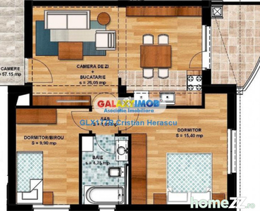 Apartament 3 camere Golden Rose Residence Chitila Mogosoaia