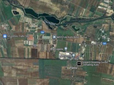 Teren industrial de vanzare, dublu front stradal la 7 km de Oradea, Bihor
