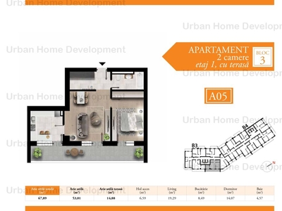 Apartament 2 camere - direct dezvoltator, Metrou Pacii