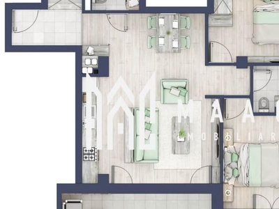 Apartament 3 camere | Etaj1 | Balcoane 16.2 mp | Turnisor