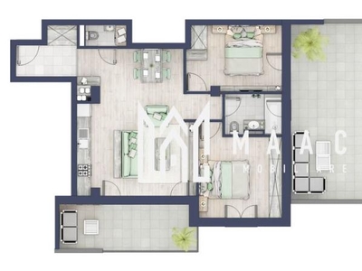 Apartament 3 camere | Terasa 40 mp | Turnisor