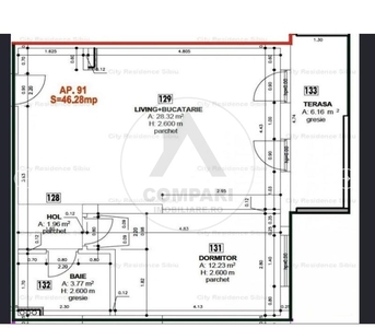 Apartament de vanzare, 2 camere, in Sibiu