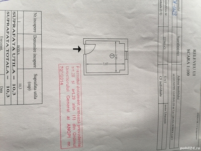 Proprietar Floreasca vand boxa 10,30 mp demisol sec. 2 Bucuresti