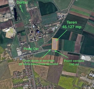 Teren extravilan agricol pe soseaua de centura zona CET pasaj