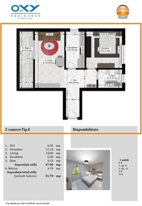 Trapezului – 2 camere Tip E, mega discount/mobilat