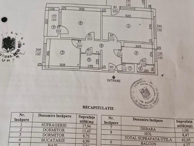 Apartament 3 camere Trei camere, zona Parva