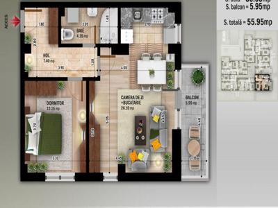 Apartament 2 Camere, Decomandat Nicolae Grigorescu