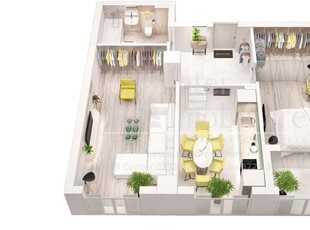 2 camere, decomandat, 62 mp, de vanzare apartament nou in zona Frumoasa, Scoala 43, Cod 149913