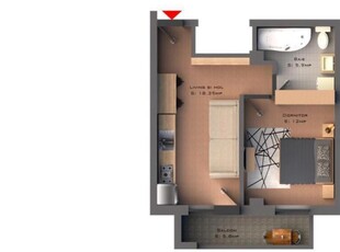 Apartament nou, 2 camere semidecomandat, 42 mp, Bucium, de vanzare, 1,5 km de Family Market Bucium, Cod 137361