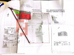 COMISION 0% Teren extravilan 13.350 mp, Sacosul Turcesc