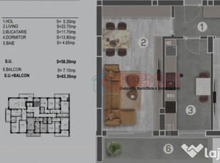 Delta Vacaresti 2 Camere Finalizat - Oltenitei Piata