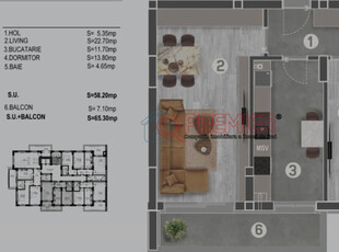 Delta Vacaresti 2 Camere Finalizat - Oltenitei Piata