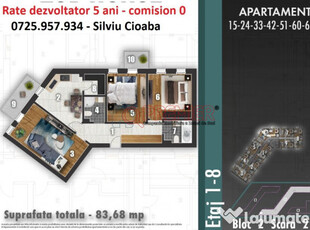 Parc Tudor Arghezi Berceni - 3 camere cu banca sau rate