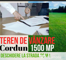 Teren intravilan Cordun