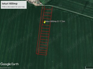23August - loturi teren extravilan sup 600mp D 18m la granita cu Costinesti