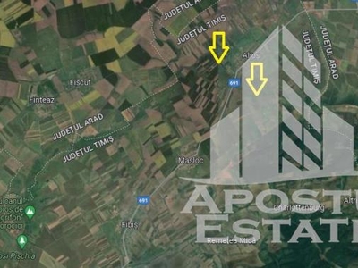 Teren agricol + livada, 17700 mp, langa Alios/Masloc