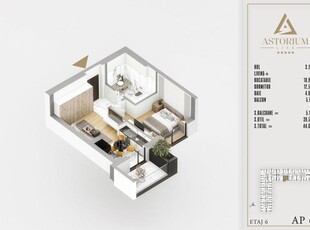 AP. 2 CAM. IN PROIECT PREMIUM -SIST. SMART HOME,CLIMA / PALLADY