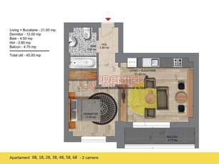 Apartament 2 camere Berceni Deco Residence