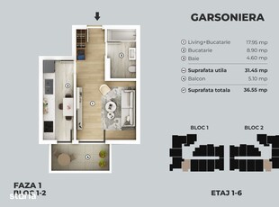 Garsoniera spatioasa, bloc nou , metrou Berceni - 400 metri