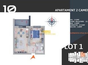 Titan Sector 3 Apartament 2 camere Tip Studio Parcare BONUS