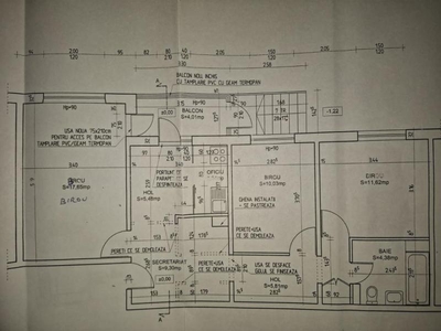 3 Camere in zona Moinesti - Gorjului (centrala de apartament)