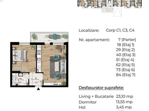 Apartament 2 camere Berceni, 8 min. metrou, 2 cam