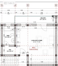 Apartament cu 1 camera, semidecomandat, etaj 2, zona Lidl din Giroc