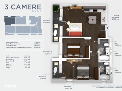 Apartament 2 camere, 59 mp, bloc nou, zona Iris