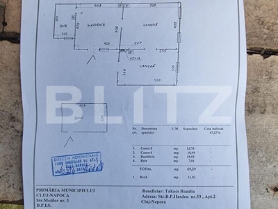 Oportunitate investitie! Apartament de 2 camere, 70 mp, curte, zona Hasdeu colt cu Piezisa!