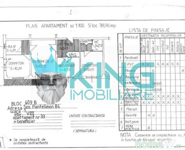 Pantelimon | 3 Camere 60mp | Balcon Inchis | Nemobilat | Lif