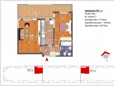 3 camere Zona linistita-Mutare Rapida/Finalizare Decembrie 2