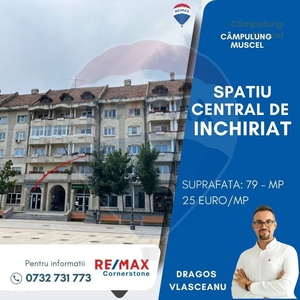 Spațiu comercial de închiriat în centrul orasului Câmpulung Muscel