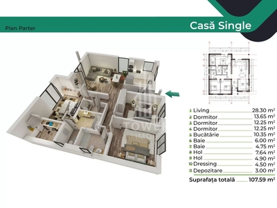 Apartament 3 camere zona Gradina Botanica