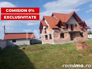 Casa individuala 115 mp utili 1000 mp teren zona linistita Avrig Sibiu