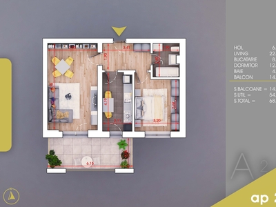 Pallady metrou Teclu Apartament 2 camere decomandate bloc nou Oportunitate