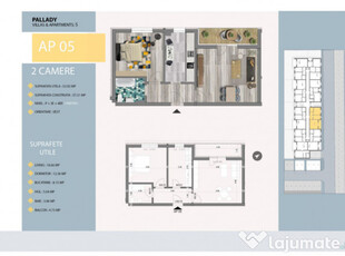 Aartament Decomandat 2 Camere ultrafinisaje constructie 202