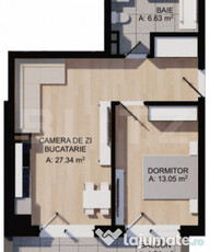 Apartament 2 camere, balcon 10mp, etaj intermediar, parcare,