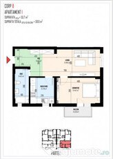 Apartament 2 camere curte