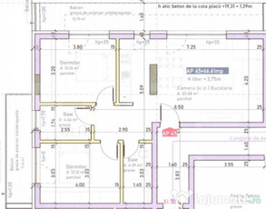 Apartament 3 camere, finisat, bloc nou, zona fabricii