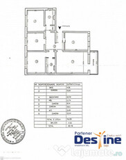 Apartament 4 camere 80,78 mp - cartier FRUMOASA