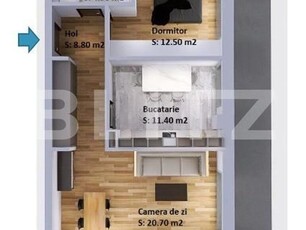 Apartament 2 camere decomandate, incalzire in pardoseala, terasa, zona Vivo