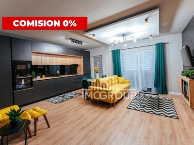 Comision 0%! Apartament ultrafinisat, 2 camere, terasa 20mp, parcare, Floresti.