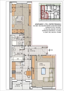 2 camere cu 2 Bai Titan Pallady Metrou Nicolae Teclu