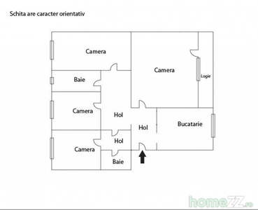 Apartament de 4 camere decomandate