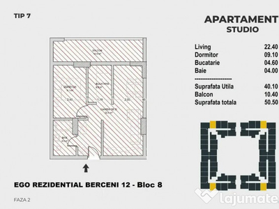 2 Camere - Tip 07 - EGO Berceni 12 - Bloc 8