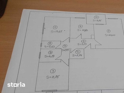 apartament 3 camere decomandat, parter